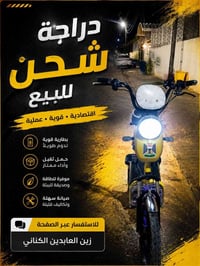 دراجه شحن • ٦ بطاريات • سرعة ٦٥
