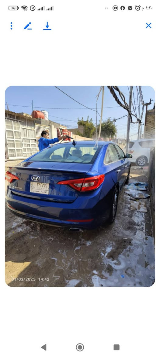 السلام عليكم سوناتا موديل ٢٠١٥ نص فول رقم قادسية حرة مشروع وطني مكينة مكفولة كير مكفول حدادية وتايرات كله شرط السيارة حادثة بسيط كلش صبغ بالبنيد فقط سعره ١٢٢ وبي مجال الاتصال على الرقم ***********
