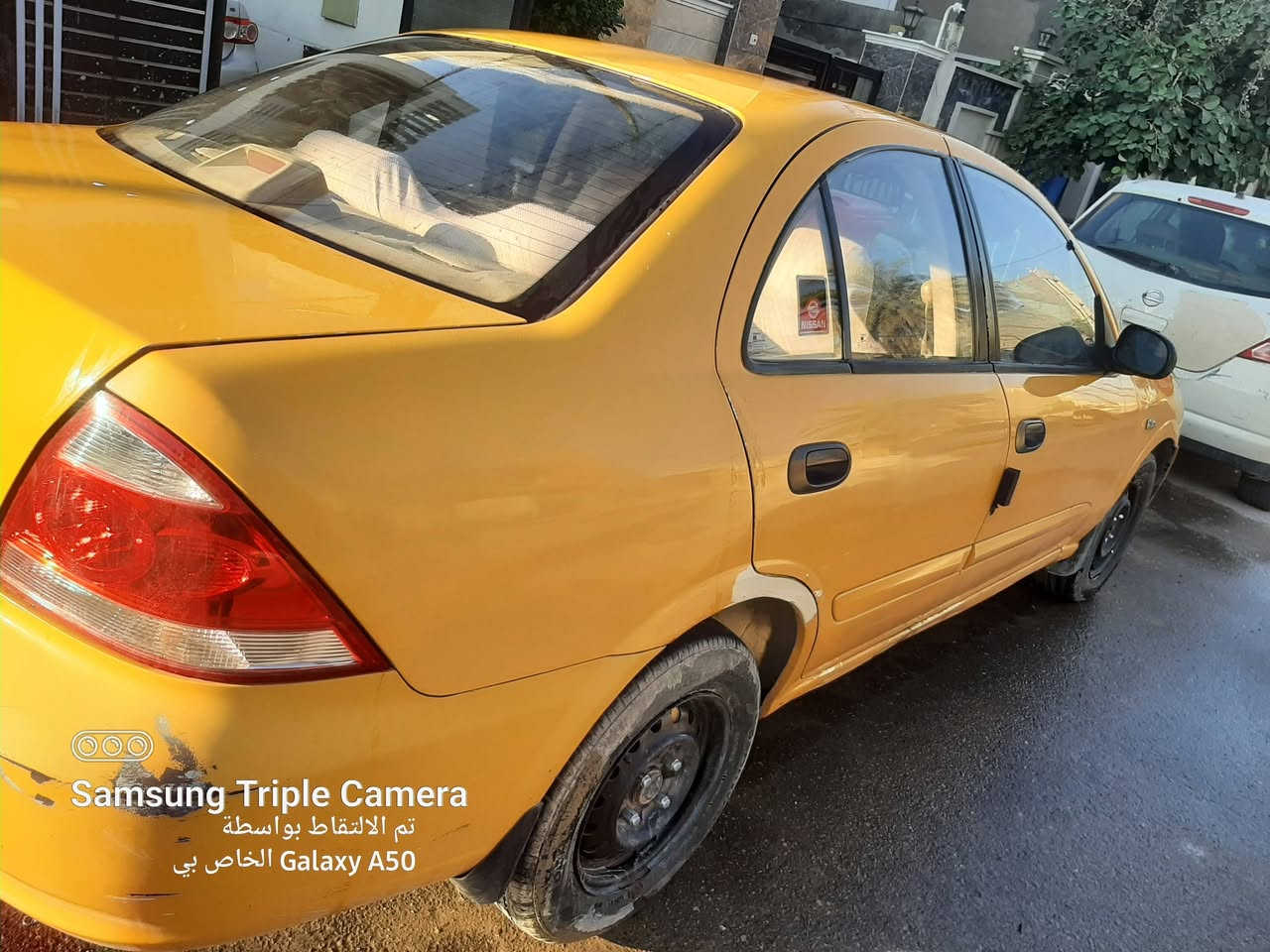 السلام عليكم للبيع نيسان سني كوري تكسي موديل2008 رقم بغداد  الجديد بسمي  بدون ضرر هزه جديدة سنوية جديدة كير محرك.تمام تخم تاير جديد دبلات امامي خلفي جديد السيارة نقصها مشط استرين  العنوان حي للخصراء  رقم موبايل *********** السعر 68 $ وبيه مجال
