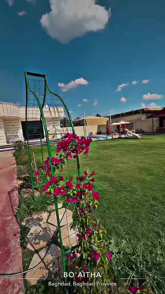 مزرعه للايجار عوائل واعراس تتميز بالنضافه اولا ومكافحه الحشرات بشكل دوري واسعار جدا مناسبه للاتصال ***********
