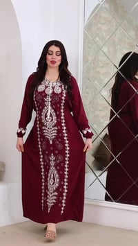 دشداشة مصري • مقاس XL-2XL • تطريز واستراس