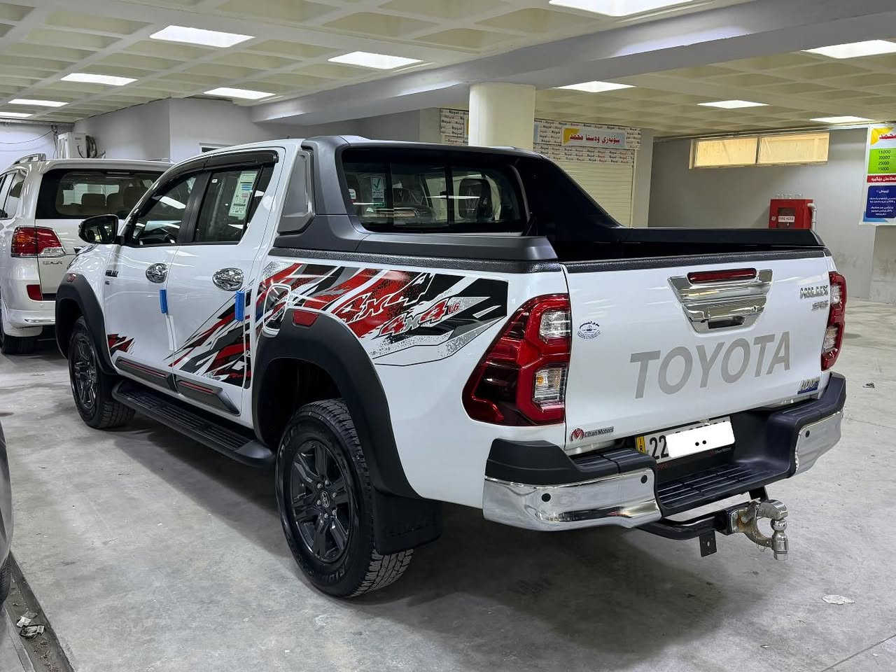 تويوتا هايلوكس 2025 ساس محرك 6 سلندر   
(مواصفات اوتوماتيك -رادار - مرى شفط -  
لايت ليد - بونيد جكات - كشنات تبريد - بصمه 
شاشه - كامره - حساسات - فول مواصفات)

ماشى 20,000 الف حقیقی
مكفوله كفاله عامه محرک و کشر بشرط 
   
رقم اربيل بشرط تحويل غرامه 
    
سعر 397 ورقا بى مجال 

مكان قضاء كلار

***********
