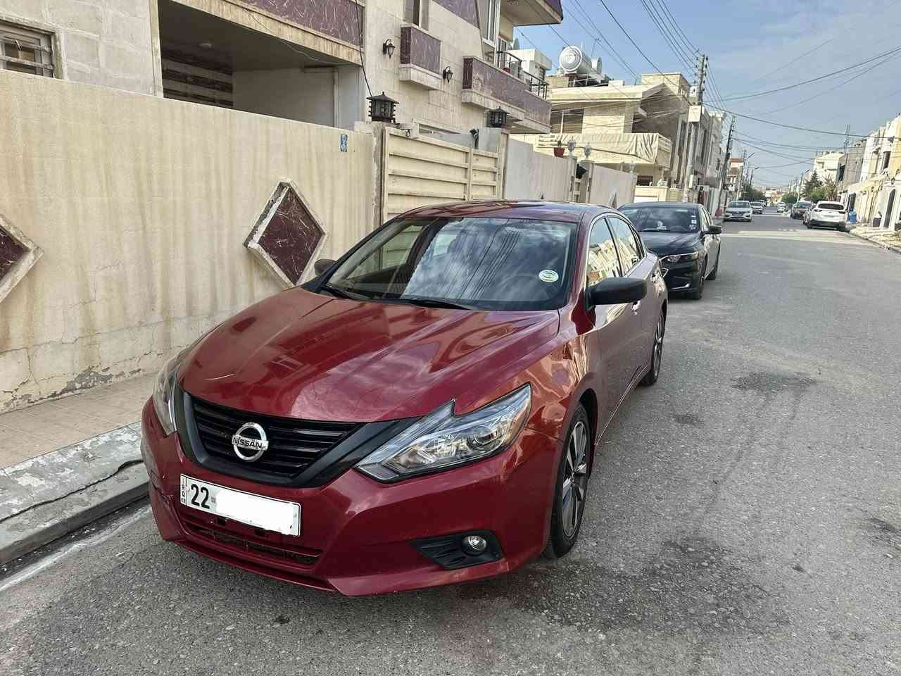Nissan Altima SV
للبيع نيسان التيما 
لون ماروني 
2017
محرك 2500 4 سلندر
مواصفات SV
تحكمات استيرن
رادار جوانب
تشغيل عن بعد 
تبريد لمس
بصمة تشغيل بصمة ابواب
ويل كروم حجم 17 تايرات جديد
 السياره بدون نواقص كلها شرط 
كير ومحرك مامفتوح شرط
سياره بيها قطعتين صبغ  بوند+جامرلخ بدون ايرباك بدون دواخل 
عنوان السياره اربيل
سعر 123 ورقه وبيها مجال للشراي 
***********
