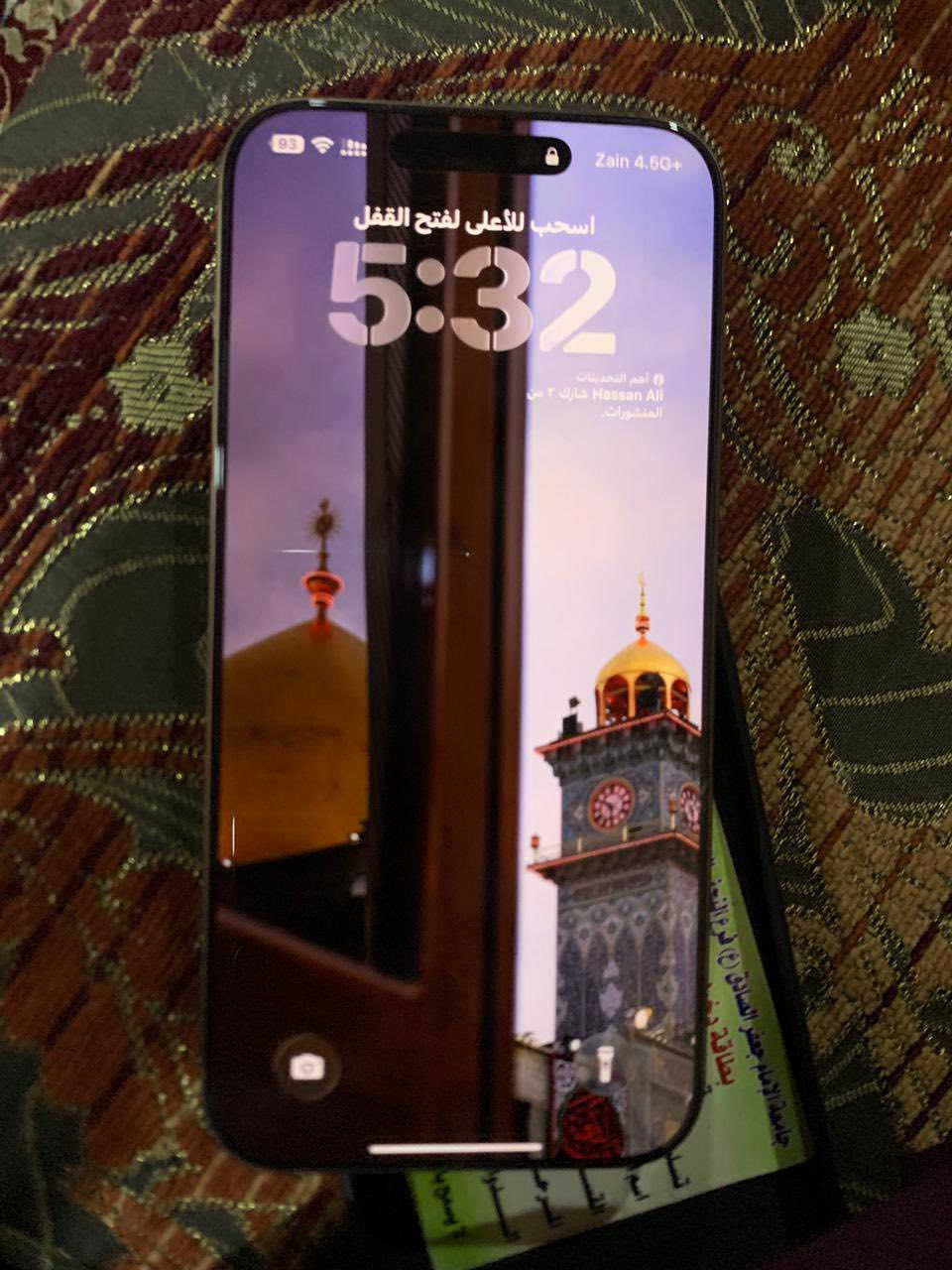 سلام عليكم 
أيفون16 برو ماكس الون الصحراوي جهاز جديد مكفول مابي ولا شخط بطاريتة 100 عدد دورات الشحن 178  ذاكرة 256 دبل خط ZA  كامل ملحقات عنواني النجف الاشرف حي ميسان  السعر 1525 وبي مجال 
رقمي (***********)
