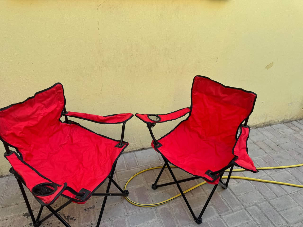 First come first serve 
Clearing House 
3 camping chairs in very good condition الريان, قطر


**إذا كنت صاحب هذا الإعلان وتريد حذفه لأي سبب، رجاءا أرسل رسالة إلى الدعم الفني**