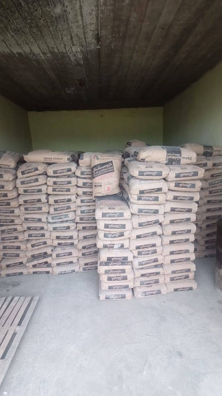السلام عليكم ورحمة الله وبركاته
يتوفر لدينا انواع السمنت 
سمنت ماس  106 واصل بلكيه
سمنت كركوك 90 واصل بلكيه
سمنت سنجار 88 واصل بلكيه 
سمنت دلتا 90واصل بلكيه 
سمنت ابيض  بسعار مناسبه *********** العنوان الطوب مجاور غسل القلعة و سراميك القمة
