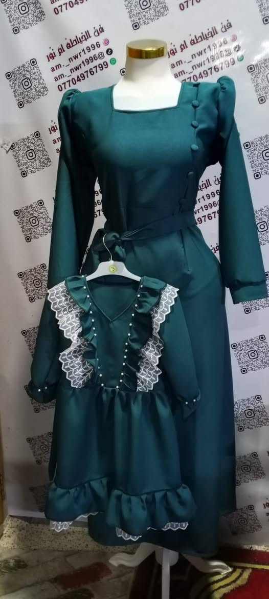 شغل ليوم حسب الطلب متوفر بكل قياسات والالوان لقماش باربي الاصلي تون الام مع طفله للحجز واتساب اكيد متوفر بكل قياسات والالوان ***********
