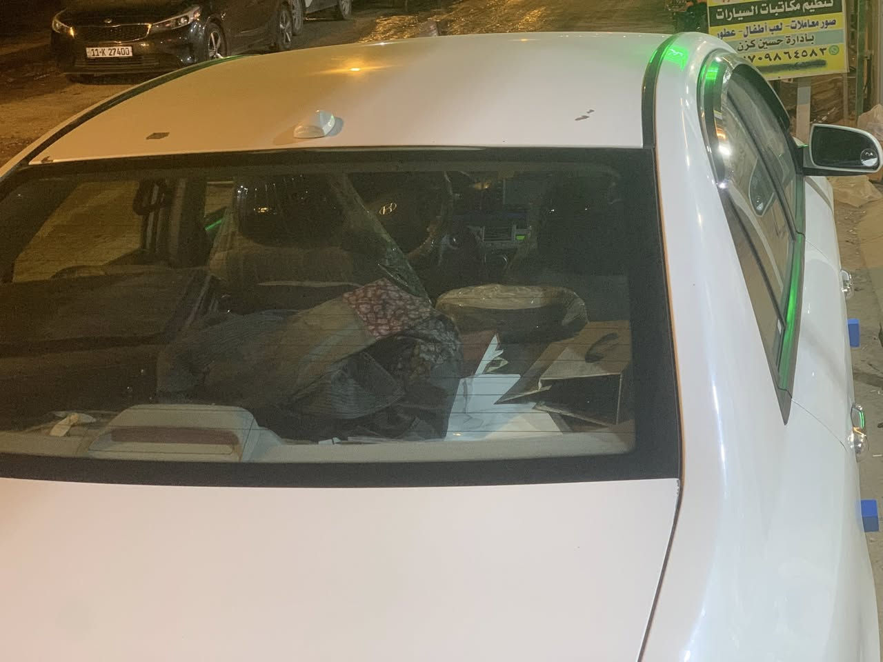 سوناتا ٢٠٠٨ امريكي لون ابيض رقم ديالى 

١-ضررها فقط بارد بالجاملغ الخلفي جهة السايق 

٢-بالعراق رش صفحة الصدر ( من وره طلقة تايهه والصباغ موحد اله لون فقط يعني ضررها بكد شبرر) 

٣-محرك ٢٤٠٠ خيرر من الله الدهن اصلي والمحرك بعده بحالة ممتازة والكير هم 

٤- السيارة اني مالكها الثاني يعني مامتعوبة 

٥- منظومة تبريد ومنظومة بانزين وفيت بم كله جديد 

صدرها بحالة ممتازة 

السيارة مامتعوبه ابد وبالعافية عالياخذها 

((تم تنزيل السعر ب١٠٠ مستعجل على بيعتها ))

***********
مكاني ديالى الخالص حي الزهراء
