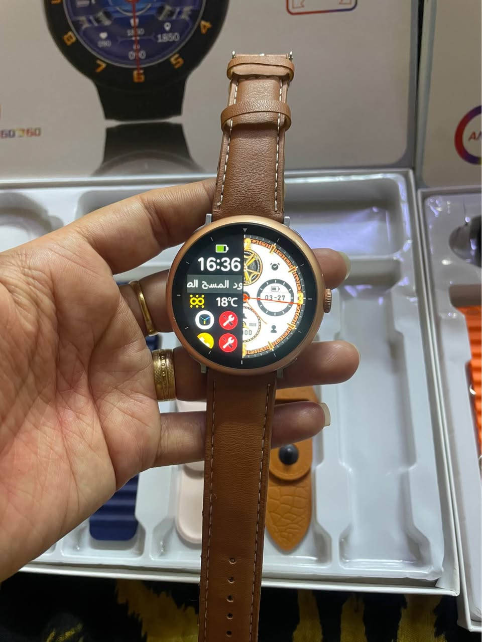 سلام عليكم ساعه الكترونيه تدعم الاشعارات والمكالمات سعرهه 15ثنينهن 25مكاني بغداد مدينه الصدر اكو توصيل الساعه يجي وياهه شاحنه وسبع سيوره هذ رقمي *********** بغداد, العراق
