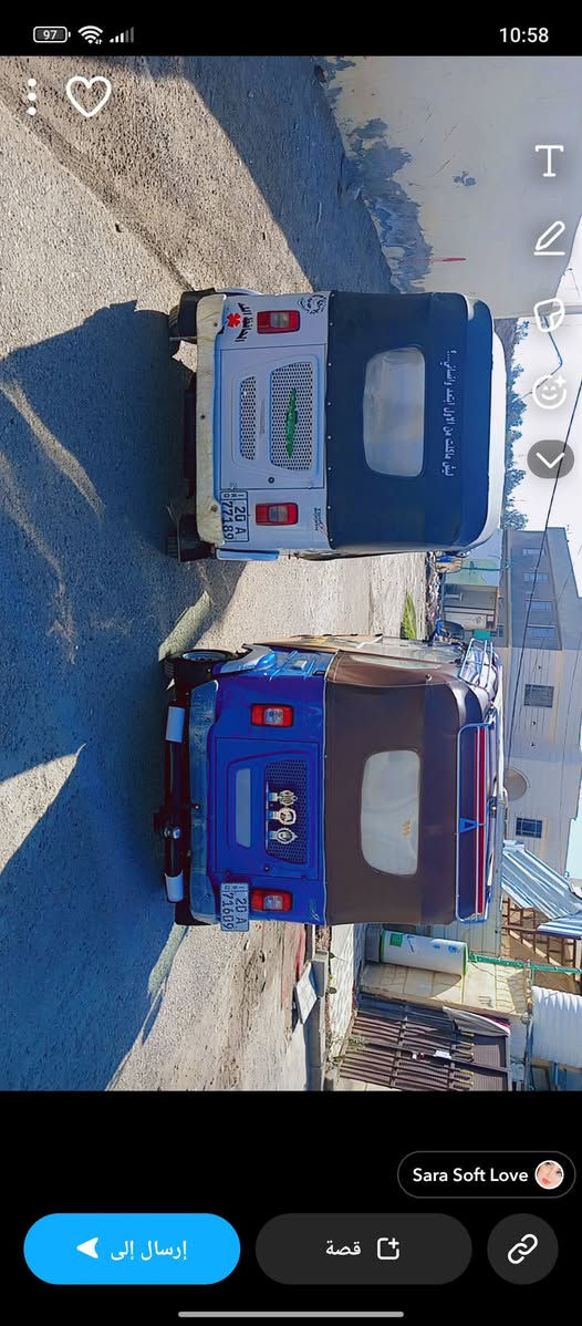 تكاتك للبيع موديل 2022 مرقمات انكليزي وتحويل ثاني يوم نضيفات خير من الله مكفولات من المحرك البيضه بيها ضربه شبر بارد 
الزرقه بيها ضربه من وره ومن كدام بارد ضربتها بسيطه
المراسله والاستفسار على الرقم ***********
