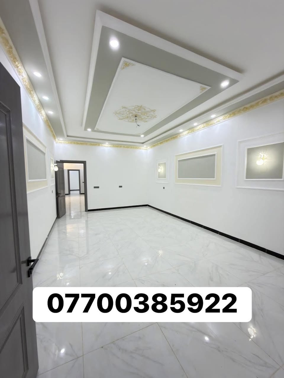 🏡 دار للبيع زيرو في تكريت – القادسية / حي الضباط
📍 الموقع: تكريت – القادسية – حي الضباط

📐 المساحة: 300 متر مربع

↔️ الواجهة: 10 متر

↕️ النزال: 30 متر

🛣️ شارع 15 متر (قيد التبليط)

🔹 مواصفات الدار:

* 4 غرف نوم

* استقبال

* مطبخ

* صالة وسطية

* كراج

* حديقة

* 3 مجاميع صحية

✨ مميزات البناء:

* شغل فول الفول

* سحب مغربي طابقين

* واجهة حجر حلان

* نظام صحيات دفن

* نظام جزامة

* نظام غاز

* أبواب داخلية تركية

🏠 دار حديثة البناء بمواصفات ممتازة وتشطيبات راقية، في موقع مميز وهادئ مناسب للسكن العائلي.

📞 للاستفسار والاتصال:***********
