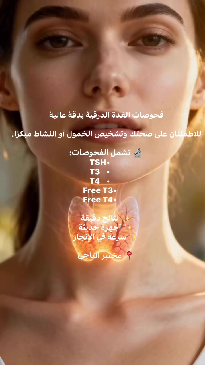 🔬 مختبرنا مفتوح لخدمتكم !🔬  
نقدم لكم أحدث خدمات التحاليل الطبية بدقة وسرعة فائقة.  

⏰ أوقات الدوام:  
- الجمعة : 🕘 9:00 صباحًا – 🕙8:00 مساءً  
- السبت إلى الخميس: 🕐 2:00 ظهرًا – 🕙9:00 مساءً  

📞 تواصلوا معنا الآن:  
📍 العنوان: [بغداد - التاجي  24ابو عظام -مجمع الصباح الطبي ]  
☎ الهاتف: [ ***********]   

✨ نتائج دقيقة – خدمة سريعة – أسعار تنافسية  

#مختبر_طبي #تحاليل_دقيقة #عروض_خاصة #صحتك_أولويتنا
