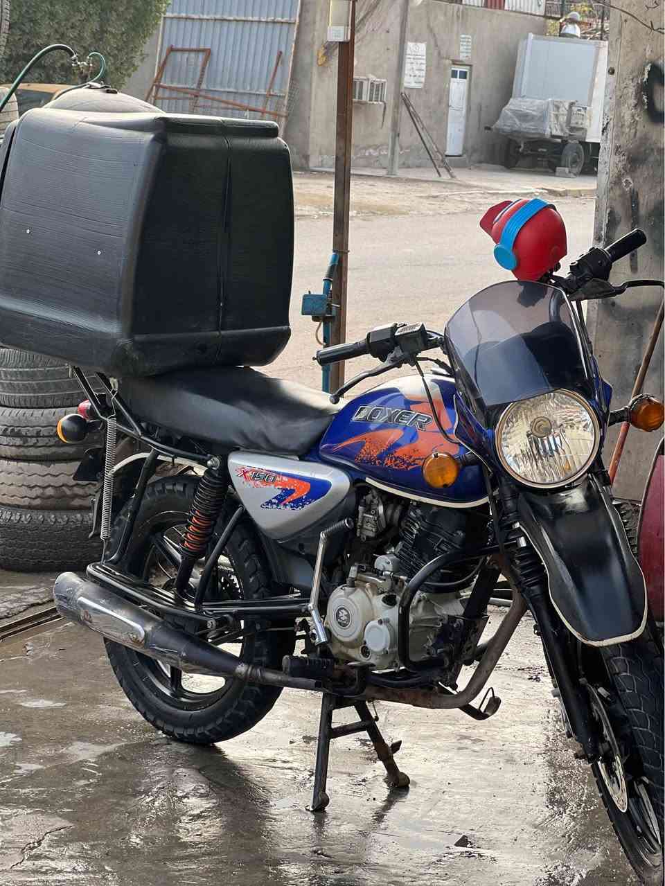 دراجه بوكسر ٢٠٢١ دراجه جديده محرك خير من الله الكهربائيات شغاله تايرات  جدد السعر مليون ونص رقمي ***********
