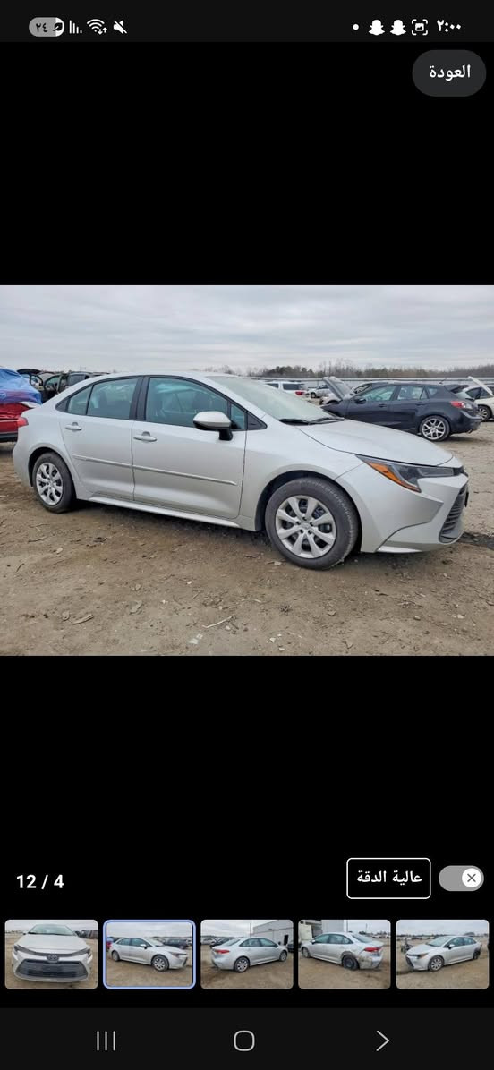 سلام عليكم تيوتا كورولا LE 2025 وارد امريكي موعد وصول الى عمان حرة 5/5 حادث سيارة مميز وحلو كما موضح في صور لون سيارة سلفري مميز مكينتهة 2000 شاشة كبيرة تدعم ابل كار بلاي لايتات زنون رادارات هاند بريك كهرباء سعر سيارة مناسب اتصل وتدلل رقم صاحب سيارة ***********
