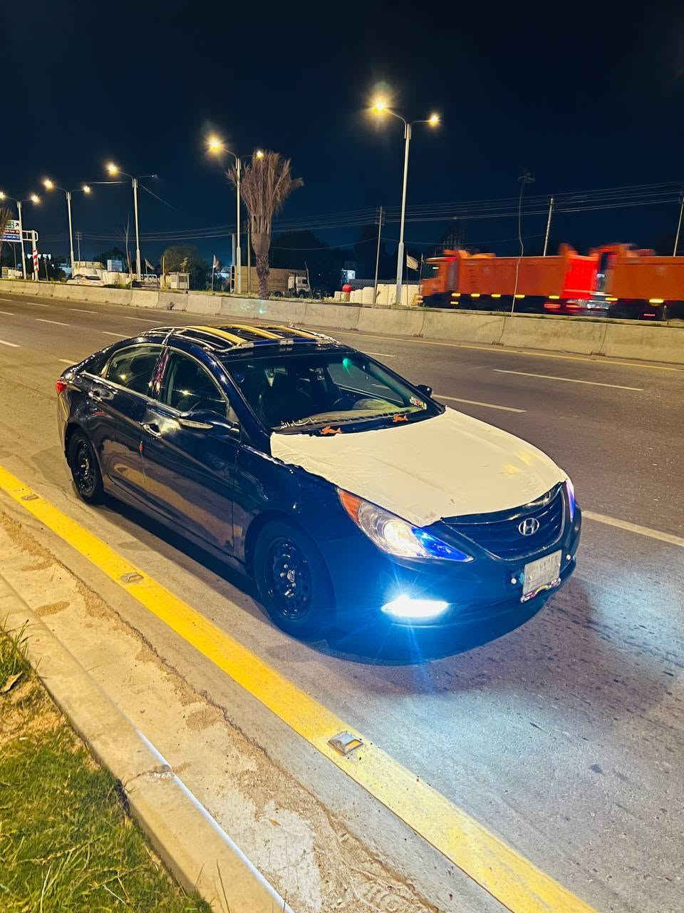 للبيع سوناتا موديل 11 وارد امريكي جارده السياره يرادله صبغت حزام.    بيه اربع قطع صبغ   قماىه وتكم وشواصي مكفولات. حته من الجراد    حداديته 50بل ميه تبريد شغال.    السعر خاص ***********
