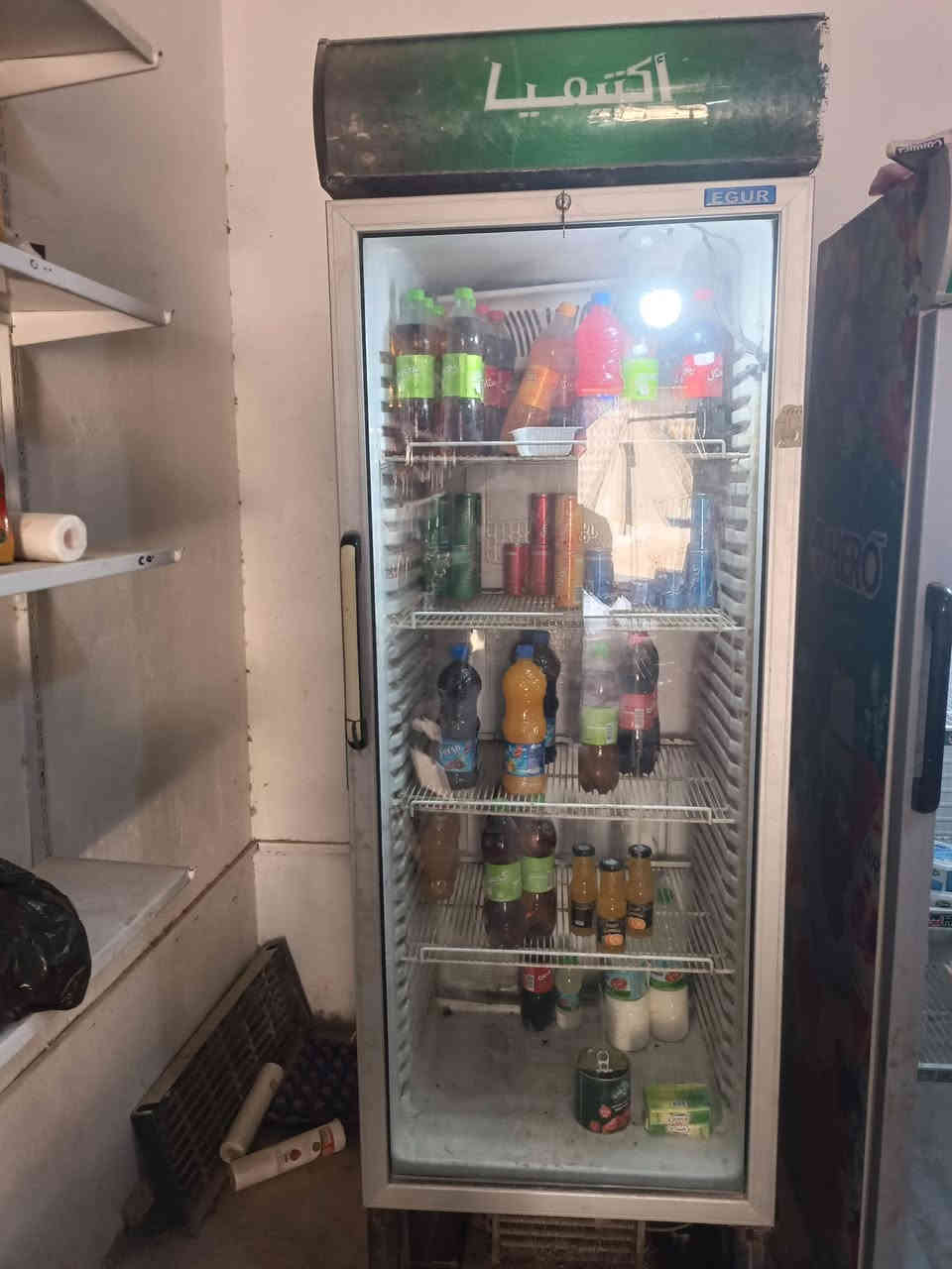 رفوف 65متر براد تركي عارضات اجباس عدد ثلاث العنوان الرضويه شارع المعمل مجاور معمل البلوك ***********
