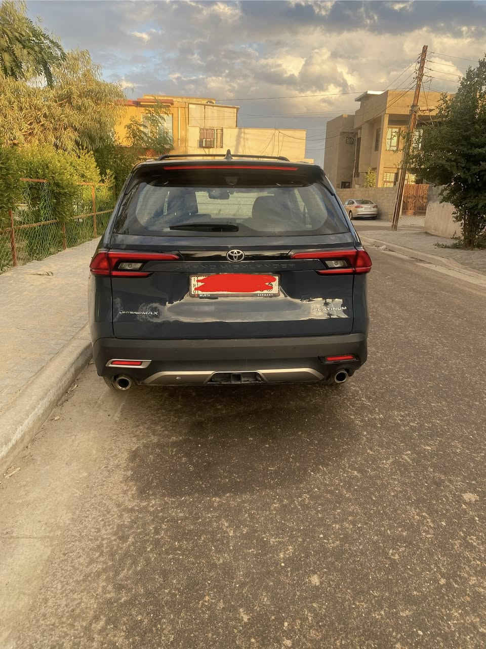 السلام عليكم
للبيع تويوتا كراند هايلاندر هايبرد 2024 – بلاتينيوم (أعلى فئة)

رقم بغداد باسمي

السعر: 335 ورقة

السونار موجود

صور أمريكا موجودة بالمنشور

العنوان: بغداد – المحمودية

📞 ***********
