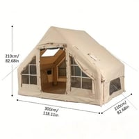 خيمة نفخ غراضه كامله عرض 3 طول 210 ارتفاع 2 تحتوي على فتحة مدخنة  وفتح...