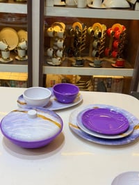 طقم ميلامين • ٣٨ قطعة • ضد الكسر