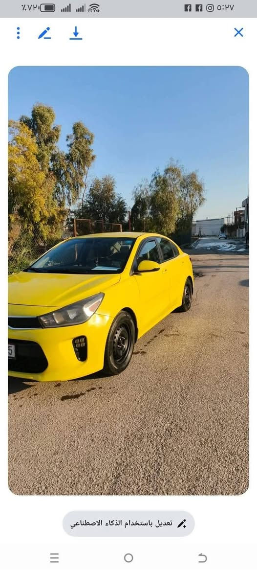 كيا ريو مديل 18 كير عادي مكينه ١٦ هيئه غرامات صفر للتواصل⬅️*********** واتساب سعر116
