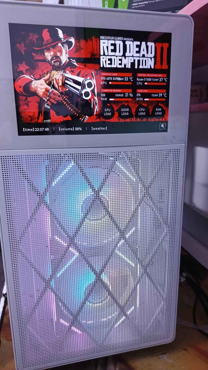 السلام عليكم
تجميعه مستعمل ضمان 10 يوم
RYZEN5 7600
MB B650 ASUS
DEEP COOL 360MM
RAM 32 6000 RGB
RTX 4070 SUPER 3FAN
M.2 SSD 2TB LEXAR
PSU 750 FSP 
CASE SAMA شاشه
السعر 2 مليون 
متوفر توصيل
***********
***********
مكتب m.k للحاسبات
بغداد العطيفية
