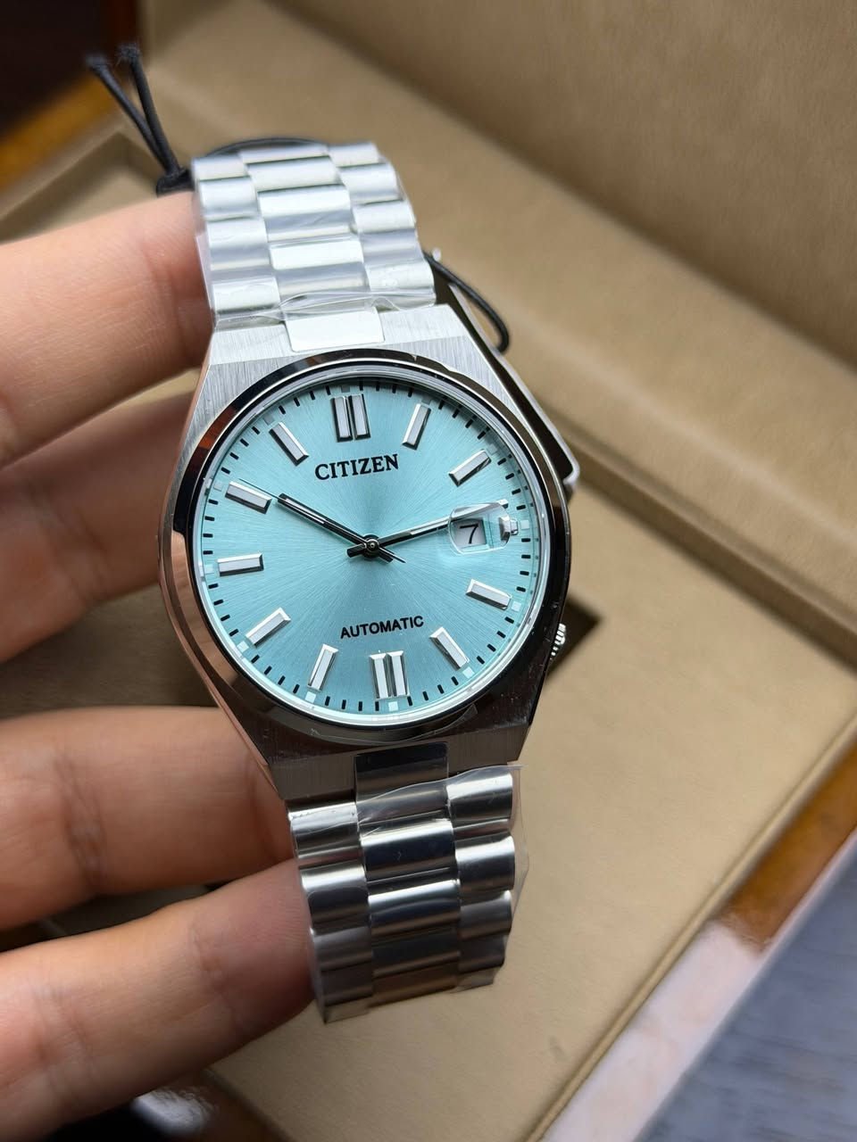 CITIZEN 
اصلي وكالة 
بدون مرفقات
ماكنة اوتماتيك كشف مختم Citizen 
نافذ شهري  
مينا مميزة تيفاني 
ارقام واميال لامينوس بالكامل 
ستانلس ستيل بالكامل 
جام زفير كرستال مقاومة للخدش 
مقاومة للماء 50 متر 
مختم بالقفل والظهر والزمبلك 

السعر مناسب جداً للمهتمين 🔥

JSJPkunYuGLiqyJdsV


**إذا كنت صاحب هذا الإعلان وتريد حذفه لأي سبب، رجاءا أرسل رسالة إلى الدعم الفني**