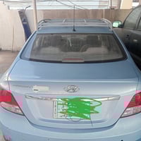 سيارة اكسنت خليجي موديل 2015 صبغ جاملغ الامامي والدعاميه نفسه ماشيه 27...