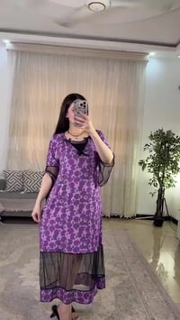 دشداشة نسائي • خامه زبدة • فري سايز 100 كيلو