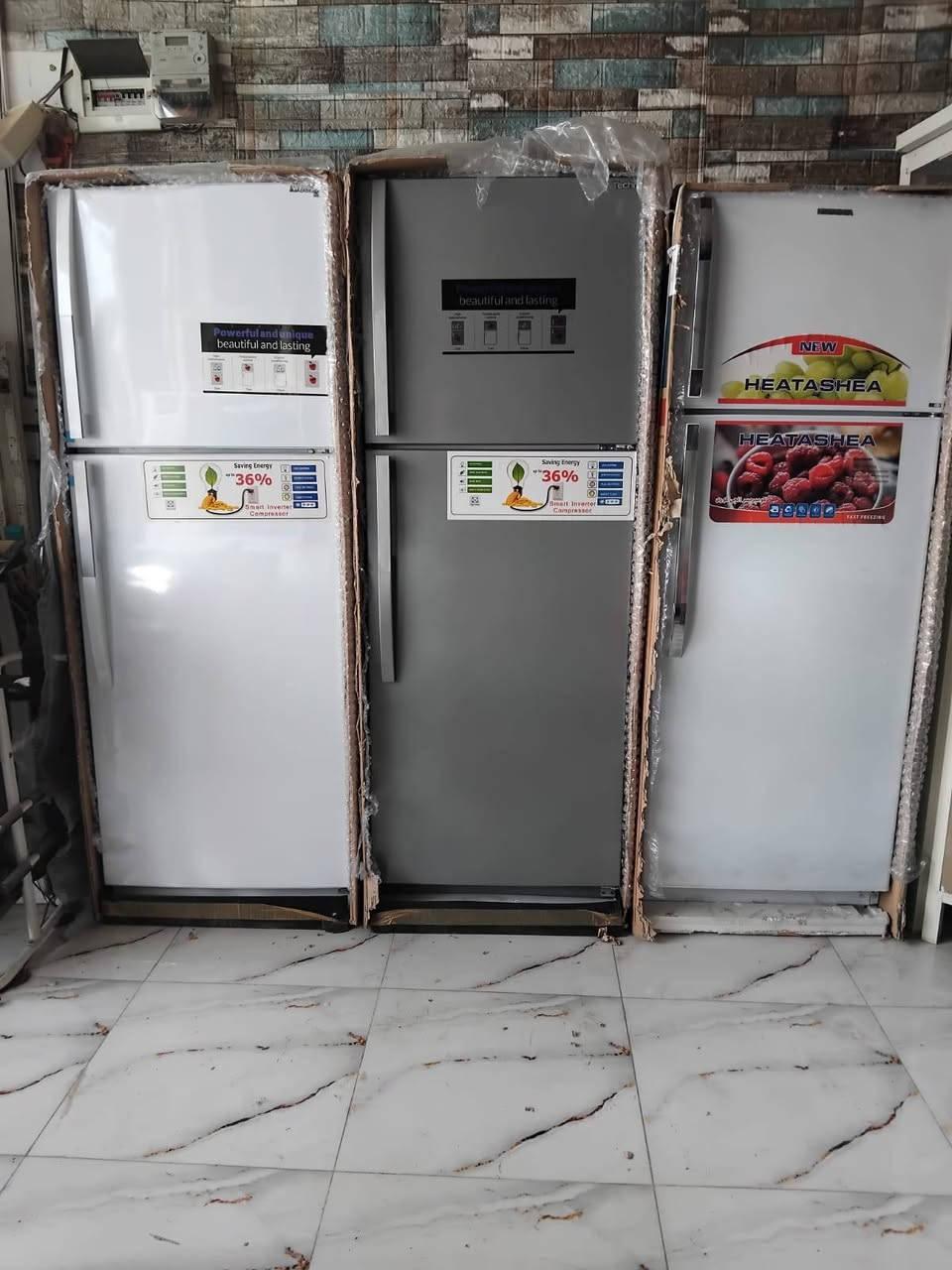 السلام عليكم 
ثلاجات جديد ضمان سنه 
ثلاجه نوعية تكنو حجم 28 ضمان سنه سعر 375
ثلاجه نوعية ميديا حجم 28 ضمان سنه سعر 375
ثلاجه نوعية جنرال حجم 28 ضمان سنه سعر 375
مكان بعقوبه شارع تحرير بهزر مجاور قاعات بيانو مقابيل مستشفى الحياة استفسار *********** يوجد خدمة توصيل
