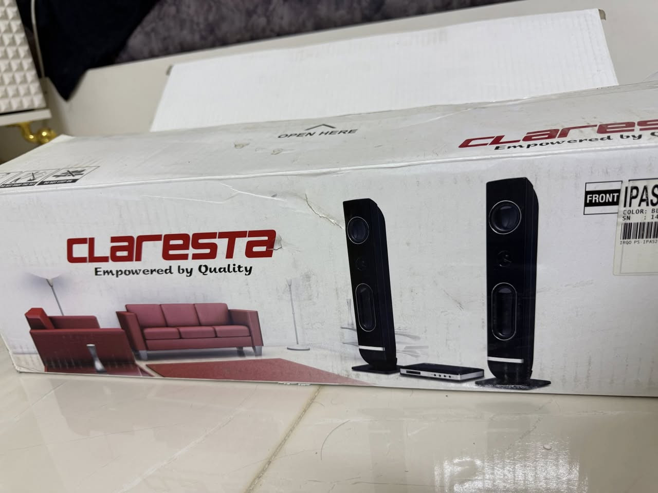 السلام عليكم
للبيع سستم صوت ساونبادر 
جديد مشتغل اربع مرات 
صنع اندنوسي شركه مختصه بالصوتيات 
يشتغل ع بلازمه او تليفون 
واتساب ***********
