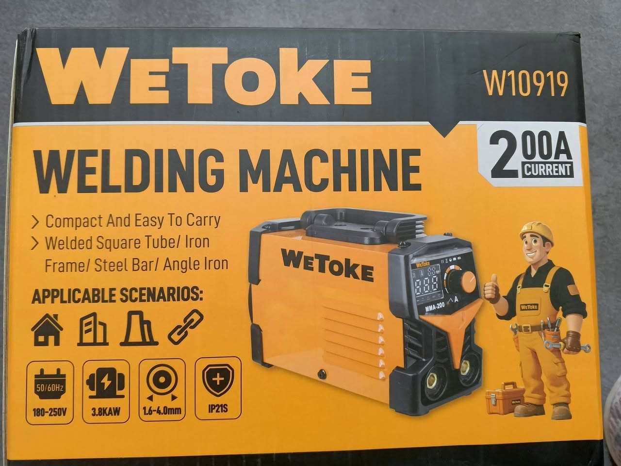 ⚡ متوفر الآن ماكينة لحام WeToke 200A ⚡
قوة وأداء عالي للحام مختلف الأعمال، تصميم عملي وخفيف مع شاشة رقمية لسهولة التحكم بالأمبير.
***********
***********
