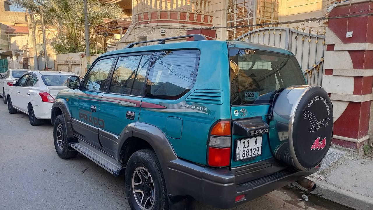 لاندكروزبرادو موديل 97 محرك 6سلندر وكير وتبريد3قطع مكفولات السعر 85 وبيع مجال مكان بغداد ***********
