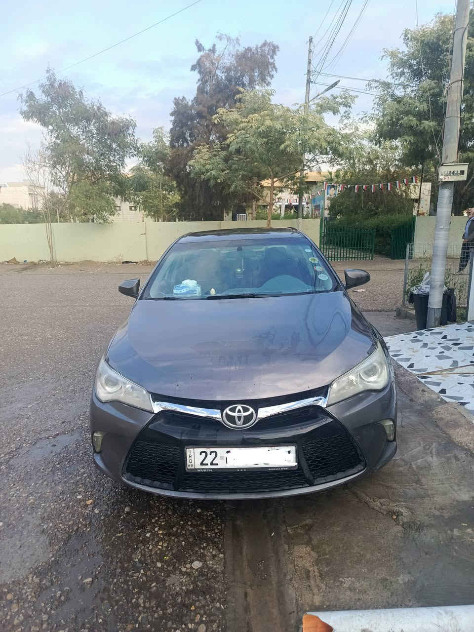 كامري 16 بيه قطعتين بونيت وجاملغ امامي صبغ رقم اربيل بيه شبر تعديل بل شاصي سعر مناسب 127 وبيه ومحرك بيه بخار  ***********
