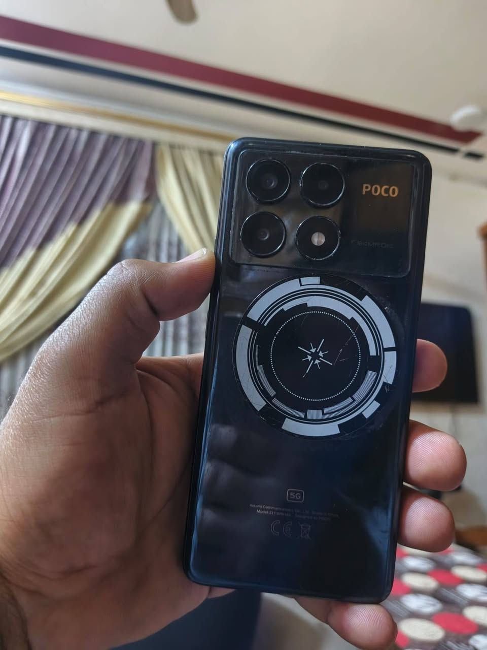 بوكو x6pro 5Gذاكرة512 بيع او مراوس سعر250قفل نضافه فول مكاني رمادي رقمي***********
