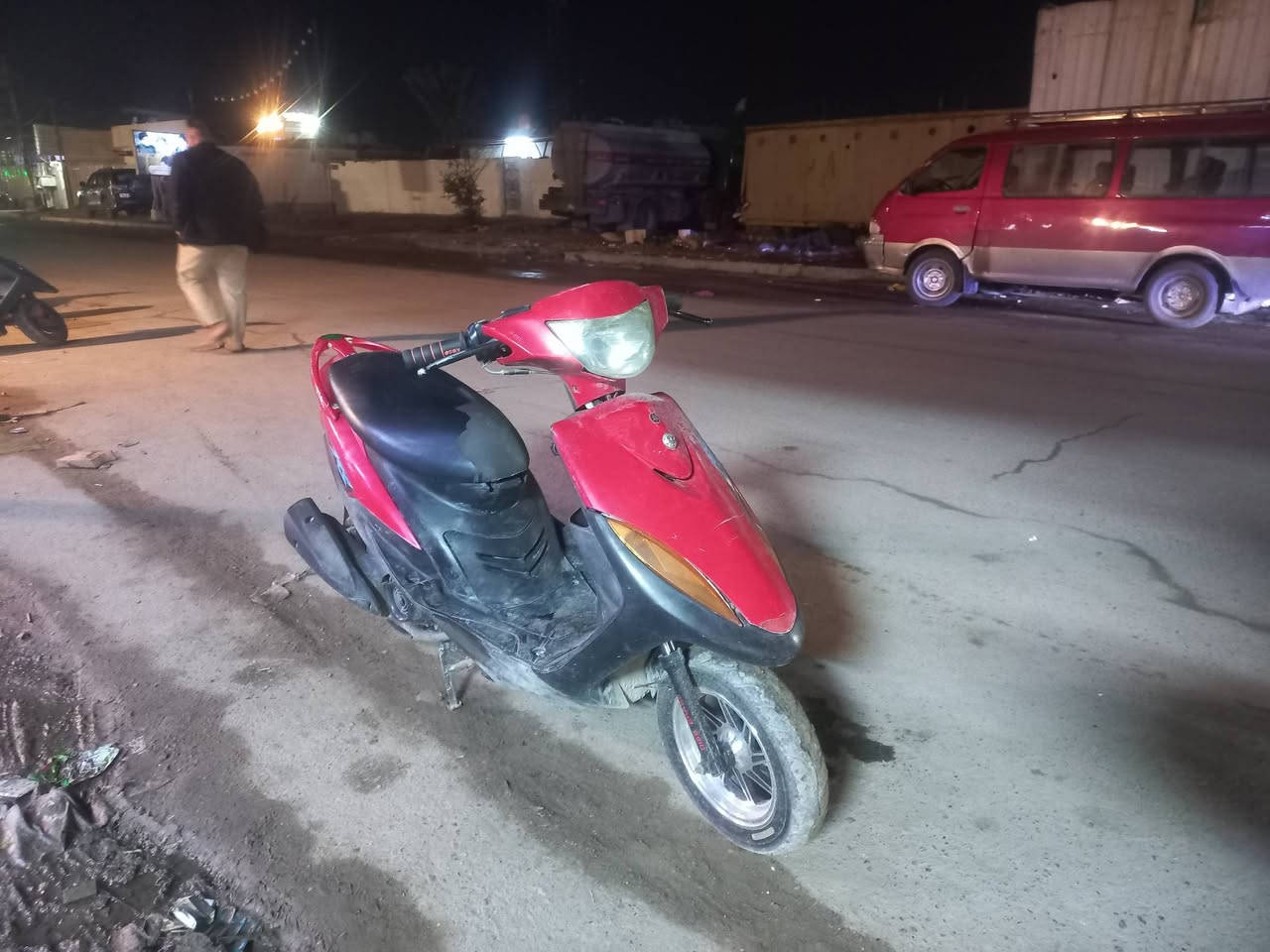 سلام عليكم دراجه ماكس عدله مكفوله كفاله عامه كلشي شغال الدراجه مكانهه البياع السعر 400 وبيهه مجال شي بسيط رقم التلفون ***********
