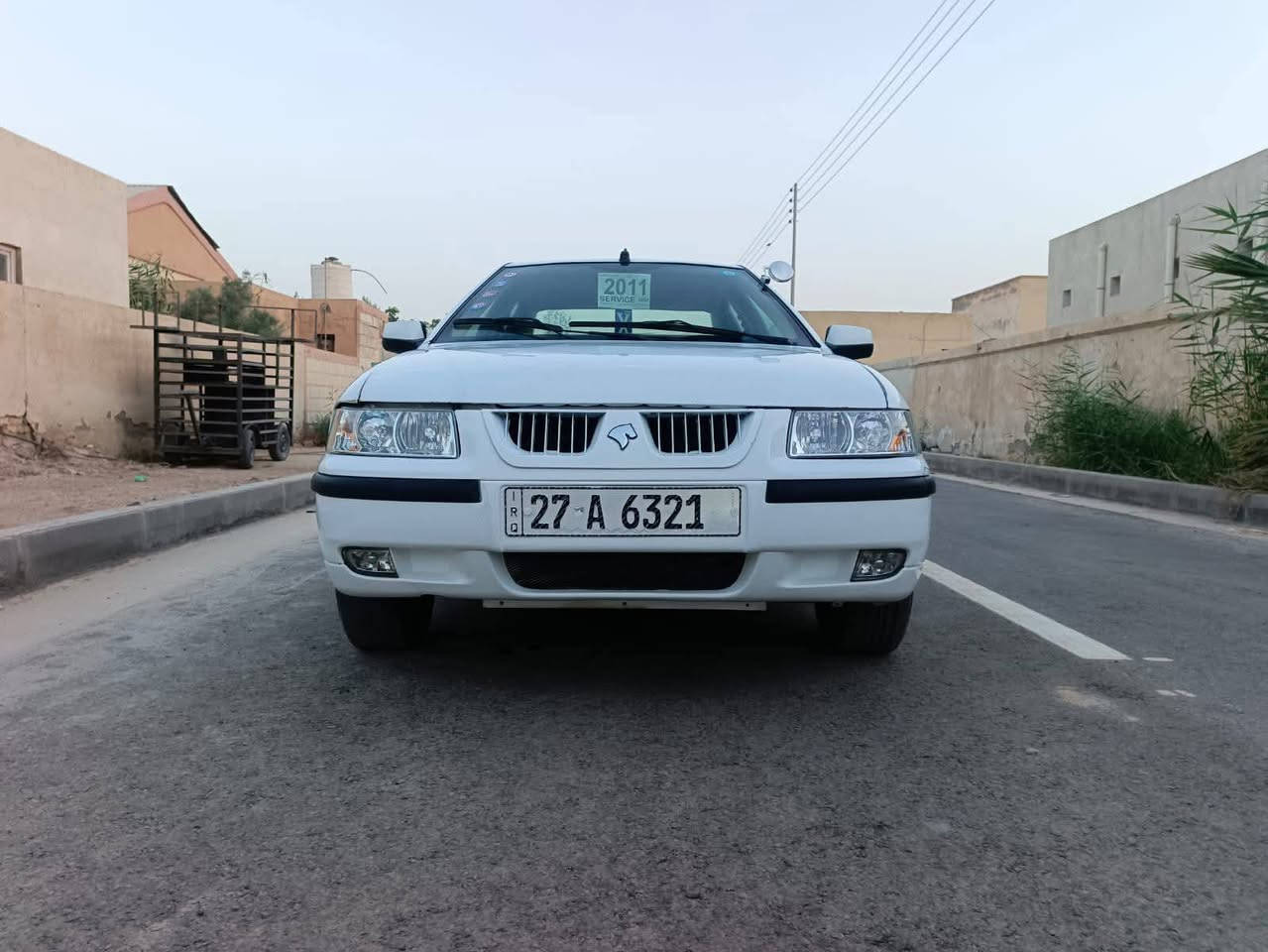 سلام عليكم  سمند 2011 للبيع سياره مكفوله معمره  بس دوس فقط وباقي كفاله مكينه جديده خير من الله تخم تاير جديد كهربائيات كله شغاله حداديه 70%  تبريد كمبريسر عاطل بس وباقي كله شغال رقم نكليزي مداور ثاني يوم (سعر 38 بيها مجال  ناصريه مركز ***********
