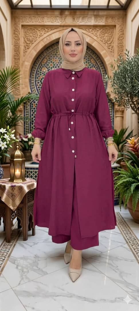 ✨طقم مقاسات  كبيرة ماربل أنيق مكوّن من قطعتين بتصميم عصري يجمع بين الراحة والفخامة ✨
يتميّز بقصّة انسيابية ناعمه مناسب للإطلالات اليومية والمناسبات البسيطة.
قماش مريح وجودة عالية يبرز جمال التصميم ويمنحك حضور مميز بكل ثقة 💫
💗 الألوان المتوفرة: توتي – كحلي –   يترولي
📏 القياسات: 
مقاس  1 /  46  48
مقاس  2/  50   52
💰 السعر:220


**إذا كنت صاحب هذا الإعلان وتريد حذفه لأي سبب، رجاءا أرسل رسالة إلى الدعم الفني**