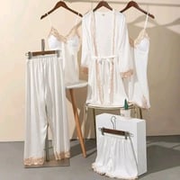 حرير أصلي • درزن • طقم ٥ قطع