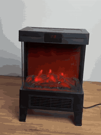 🔥 دفاية الحطب الملكية (2000W): دفء فوري وتصميم عصري يضيف فخامة لمنزلك....