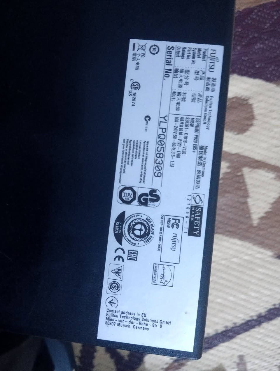 للبيع او للمراوس ببلاي 5 مهكر
الشركة: Fujitsu
الموديل: ESPRIMO P920 E85+
نوع الجهاز: حاسبة مكتبية (Desktop)
إصدار الهيكل: M5W
الطاقة: 280W
صنع في ألمانيا.

للتواصل و الاستفسار خاص


**إذا كنت صاحب هذا الإعلان وتريد حذفه لأي سبب، رجاءا أرسل رسالة إلى الدعم الفني**