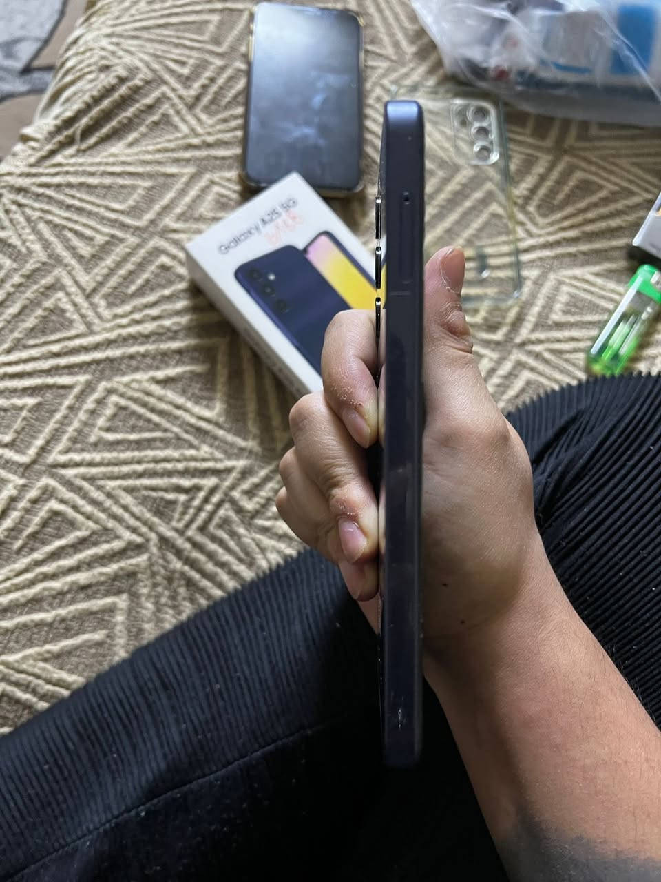 سلام عليكم كلكسي a25 ذاكره 128 عشوائيه 6 جهاز ممفتوح نضيف كلش رايده ب225 وبي مجال بسيط مكاني بغداد الدوره *********** واتساب مازنجر فقط
