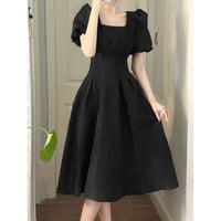 فستان ميدي • بطبقتين كوالتي • مقاسات L,XL,XXL