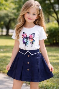 طقم بناتي • قطعتين • اعمار ٥-٩ سنة