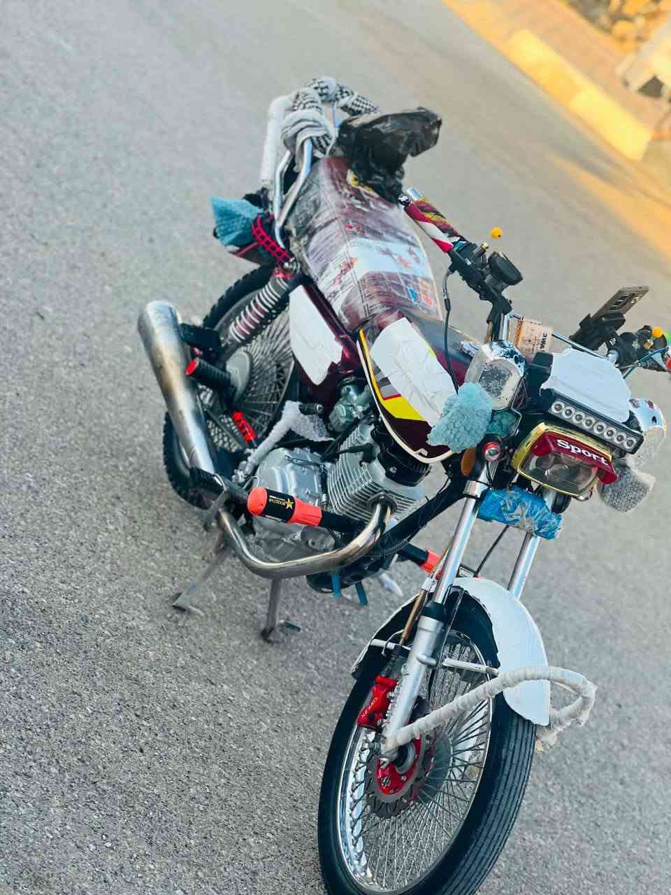 سلام عليكم دراجه 23سونك نضافه فول
محرك ما مفتوح سعر 560وبيهه مجال 
مكان جلولاء رقم***********
