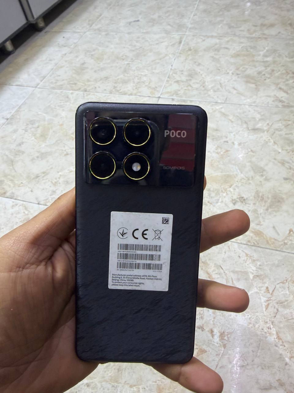 بوكو f6برو الغني عن التعريف
بطاريه 5000mA
شاشه 120 اموليد بيجي هم 120
بصمه شاشه 
ذاكره 512 الرام 24
جهاز قوي تصفح العاب 
جهاز لا مفتوح ولا شي 
الجهاز بدون كارتونيه وغراض 
سعره 250 وبي مجال قليل 
***********
مكاني بغداد الشعب
