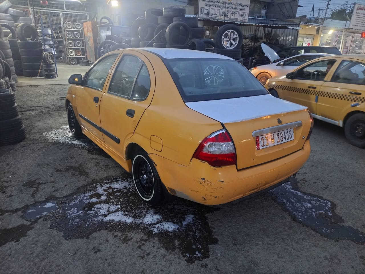 طيبه موديل 14 بيه جاملغ مبدل خيط بخار تايرات جدد هيئه وغرامات مصفره هزه جديده بسمي السعر 35 بغداد حي العامل ***********
