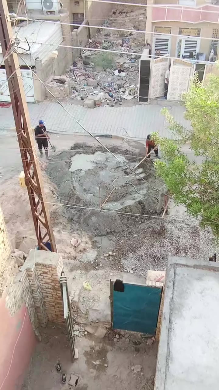 السلام عليكم
موجودين عمال تصعيد كافة مواد البناء باسعار مناسبه 
تفليش صب حفر تحويلات تنكير كلشي نشتغل 
تواصل خاص او على الرقم ***********
