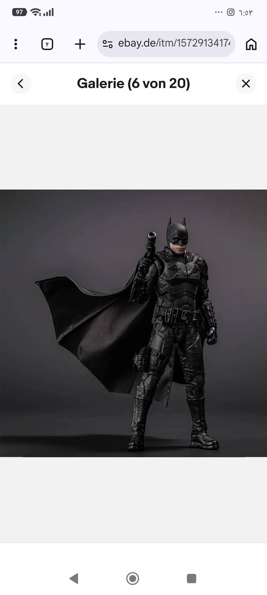 متوفر للبيع
مجسم باتمان من فلم the batman 
استعمال مره واحد فقط للتصوير 
من شركة fondjoy الرائعة
🚨ملاحظة // يجي مع راسين اضافيات واحد داخل الباكيت والثاني يجي وحده موجود بالصورة الاخيرة اذا تحب تشوفه 
السعر ٤٠ قفل 🖤
توصيل ٣ الاف كل العراق


**إذا كنت صاحب هذا الإعلان وتريد حذفه لأي سبب، رجاءا أرسل رسالة إلى الدعم الفني**