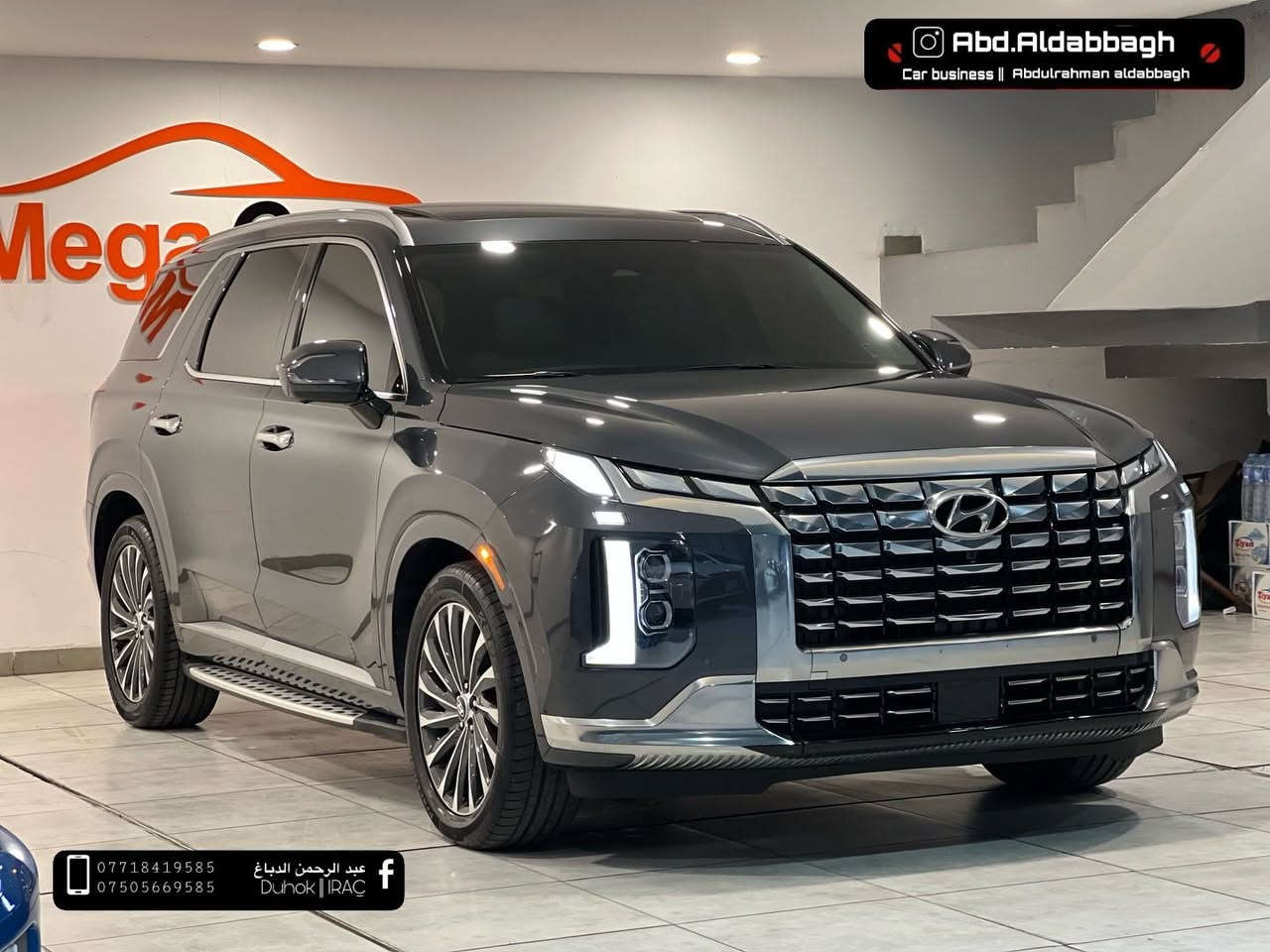 هيونداي بليسايد كلكرافي 2024
‏Hyundai Palisade, Calligraphy
كلكرافي تجي اعلى فئة بالبليسايد فول مواصفات 1/1 الون رمادي 
ماشية 8 الف ميل فقط  محرك 6 سلندر 3.8L 
السيارك كاتى بدون رقم تترقم شمالي دهوك اربيل سليماني 

المواصفات : بصمة ، تشغيل عن بعد ، بصمة ابواب 
،بانوراما  فتحتين سقف ، سماعات هارمن كاردن ، رادار امامي جانبي عدد 6 ، حساسات امامي خلفي ، شت كامرات 360 درجة ، كشنات الامامي خزن ميموري.  جميع الكشنات كهربائي و تدفئة و تبريد ، كشنات جلد ، كشنات Vip منفصل ، بردات جانبية ، تبريد مركزي امامي خلفي منفضل التحكم ، تحكمات ستيرن ، شفتات ، كروز سرعة و سياقة ذاتية بالكامل ، تدفئة ستيرن ، مري هيتر ، صندوق كهربائي ، خمس و ضعيات قيادة ، ويل كب 20 ، اوتو هولد + نقطة عمياء *•+ اوتو بريك ، هاند بريك بصمة ، مثبت سرعة ، شحن لاسلكي ، ، شاشة كبيرة ديجيتال ، كشن السايق مساج ، دادة شو امامي بلدشبول ، تقديم و ترجيع السيارة عن طريق البصمة ، منفذ type-c , و بعد بيها هواي مواصفات ، 
السيارة جاهزة  
KM8R7DGE6RU675946
السعر : 345$ ورقة و بيها مجال 
مكان السيارة دهوك ،
يتوفر داخل المعرض بالاسايد لون 
اسود و ماروني 
للتواصل : اتصال او واتساب
يوجد فيديو 
***********
***********
