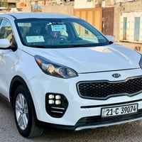 للبيع كيا سبورتج موديل 2017 لون ابيض حادث السياره بنيد بدون دواخل ولبا...